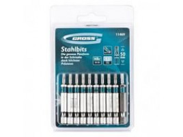 Биты GROSS TORX 15x50 мм набор (10 шт.) 11469