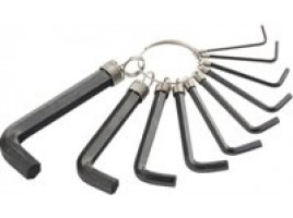 Набор ключей имбусовых TORX 10 - 50 мм на кольце (9 шт) звездочка BARTEX