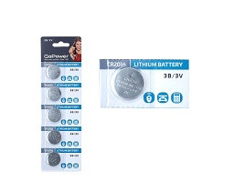 Батарейка GoPower 3V, CR-2032, BL5 (круглая)