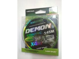 Шнур плетеный Mifine Strong DEMON L-145 м,d-0.25 мм, test-24,0 кг зелёный (50001-25)